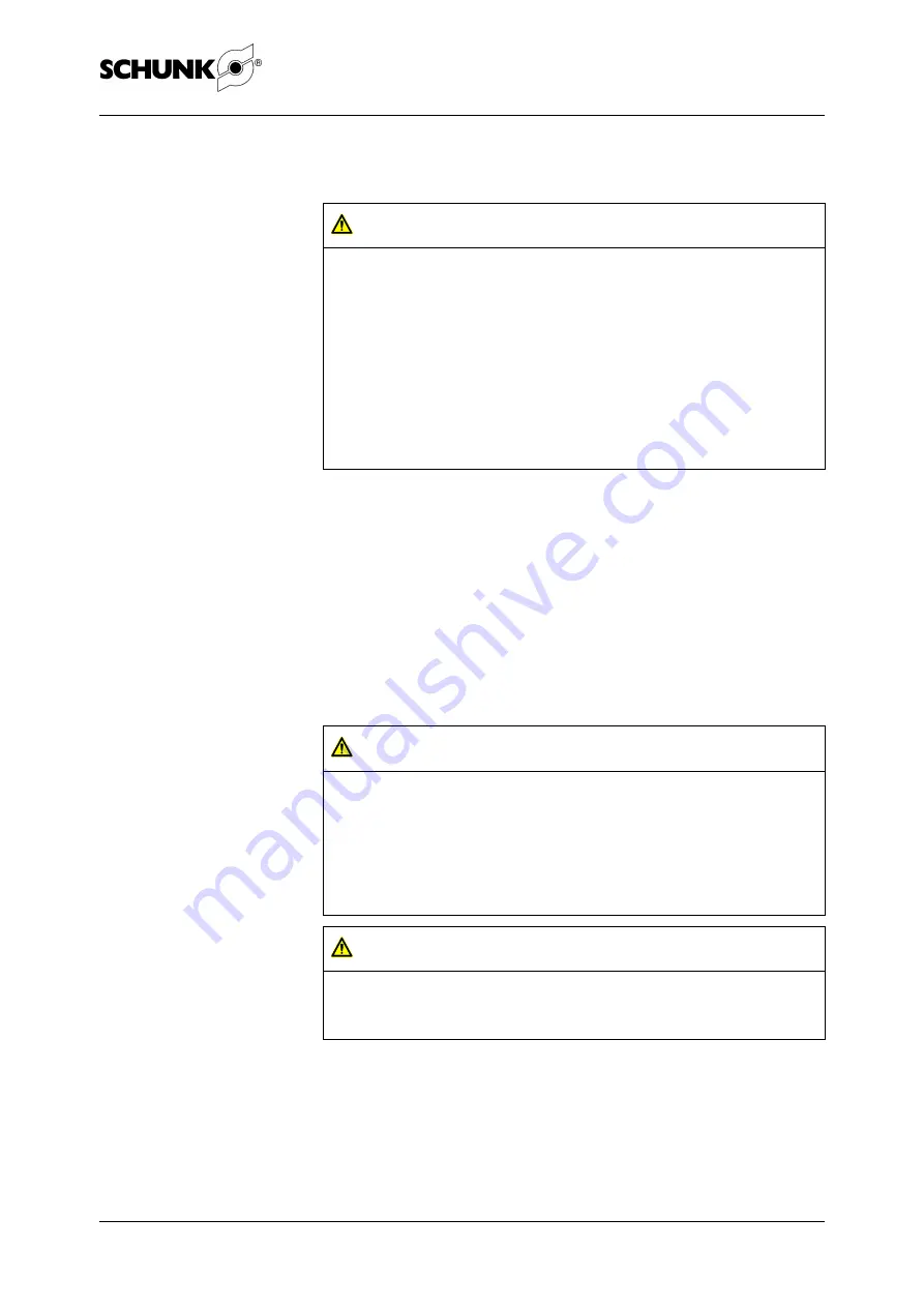 SCHUNK LPE 100 Assembly And Operating Manual Download Page 17