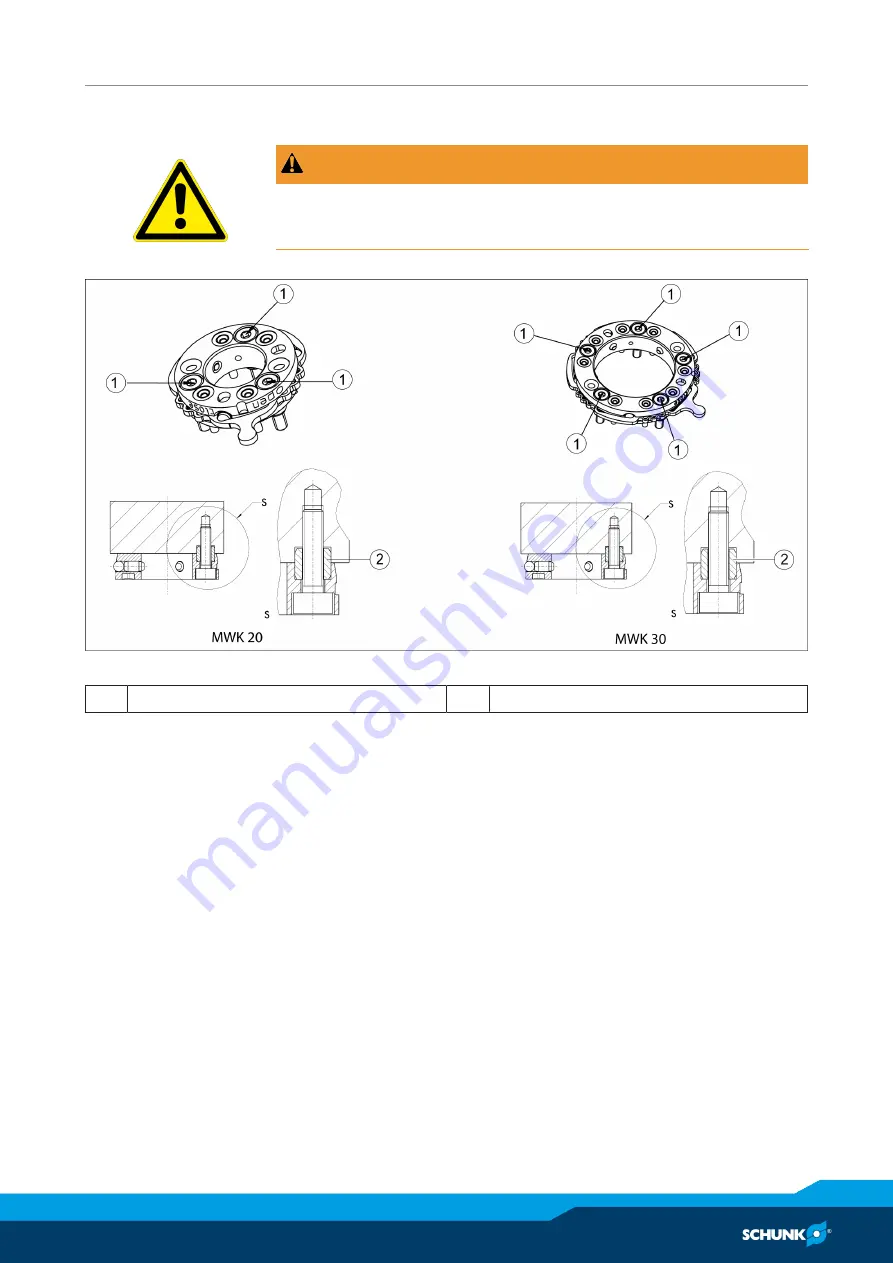 SCHUNK MWS 20 Assembly And Operating Manual Download Page 17