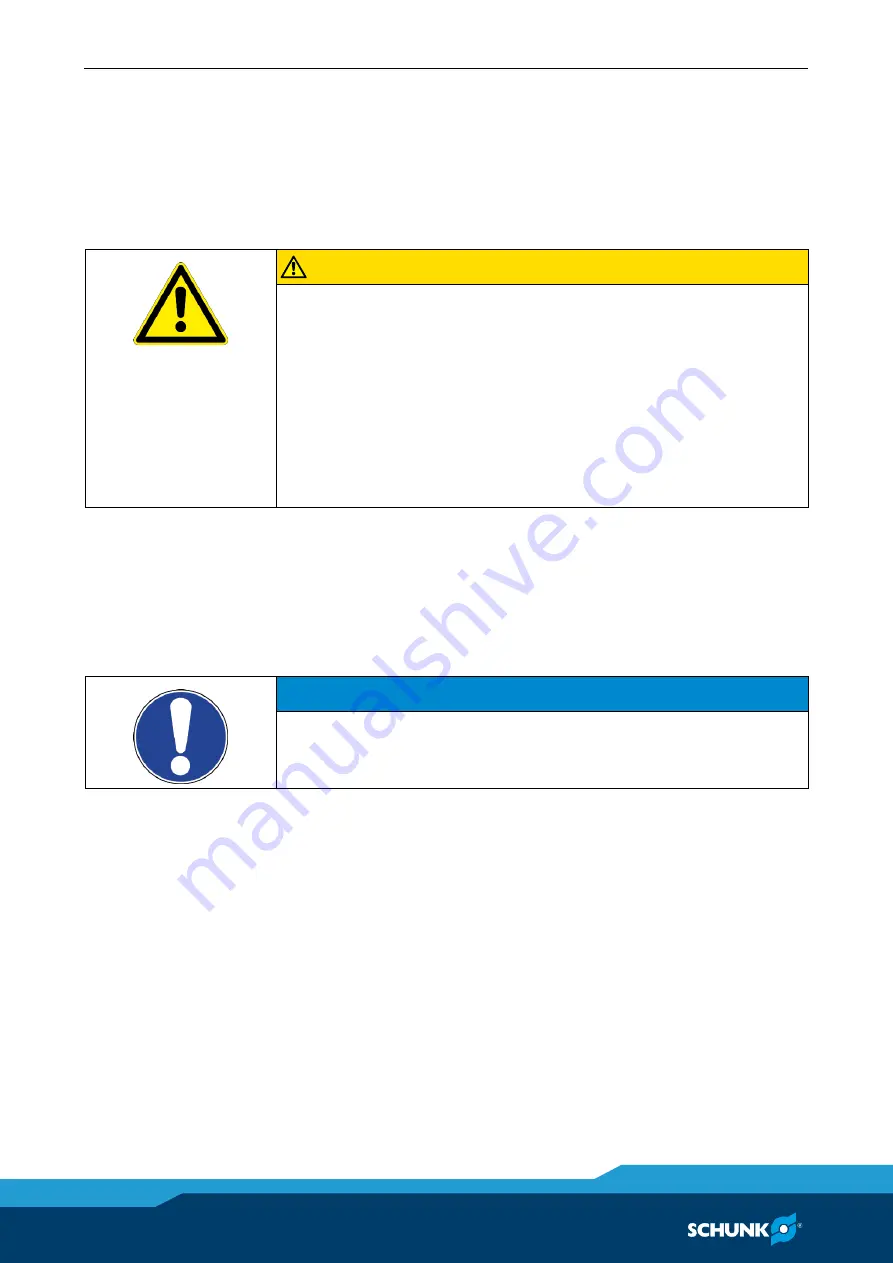 SCHUNK NST3 400-250 Assembly And Operating Manual Download Page 36