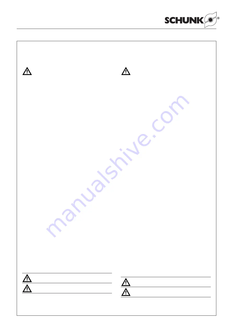 SCHUNK OSE 22 Assembly And Operating Manual Download Page 3