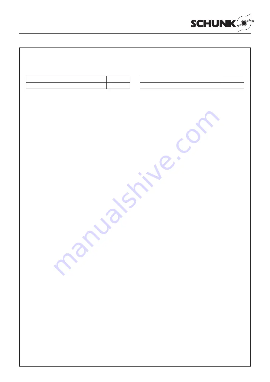 SCHUNK OSE 22 Assembly And Operating Manual Download Page 9