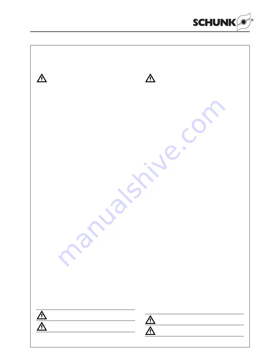 SCHUNK PGH 150 Operating Manual Download Page 3