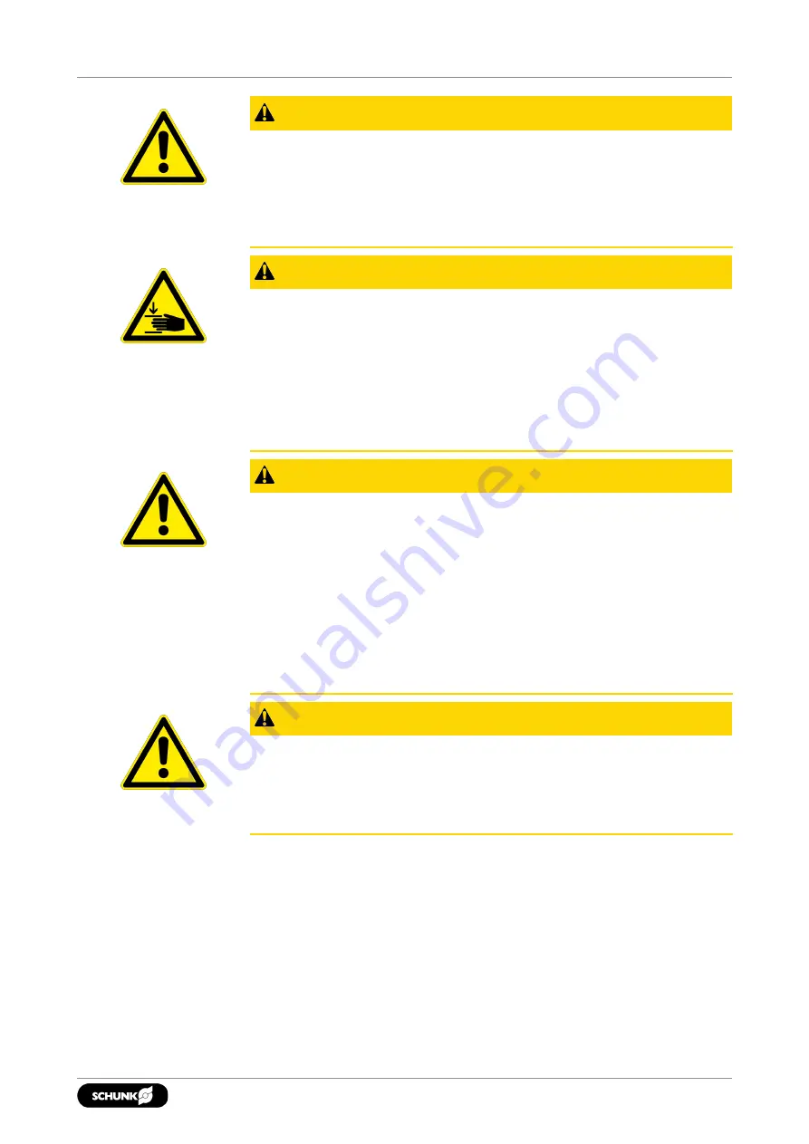 SCHUNK VERO-S NST3 400-250 Assembly And Operating Manual Download Page 15