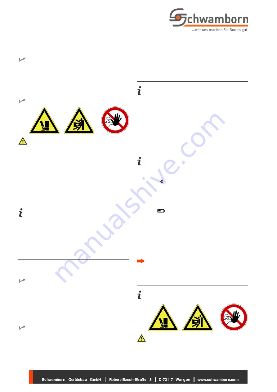 Schwamborn 716500 Translation Of The Original Operating Manual Download Page 24