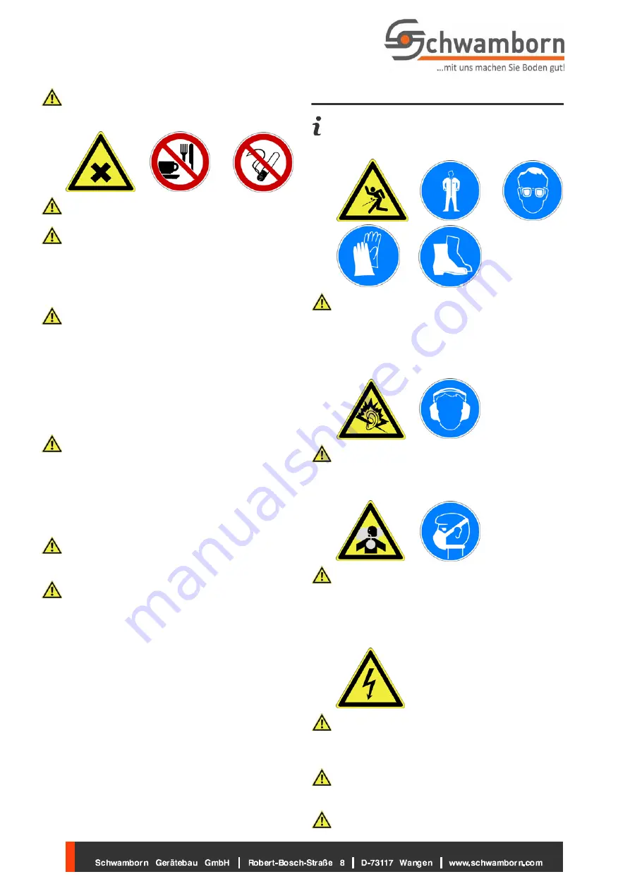 Schwamborn 716500 Translation Of The Original Operating Manual Download Page 50