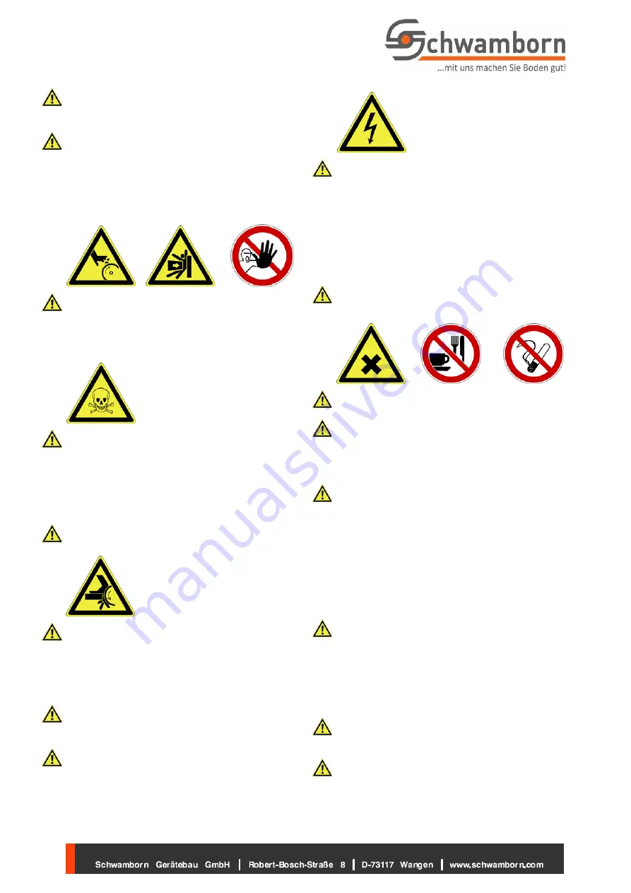 Schwamborn 716500 Translation Of The Original Operating Manual Download Page 64