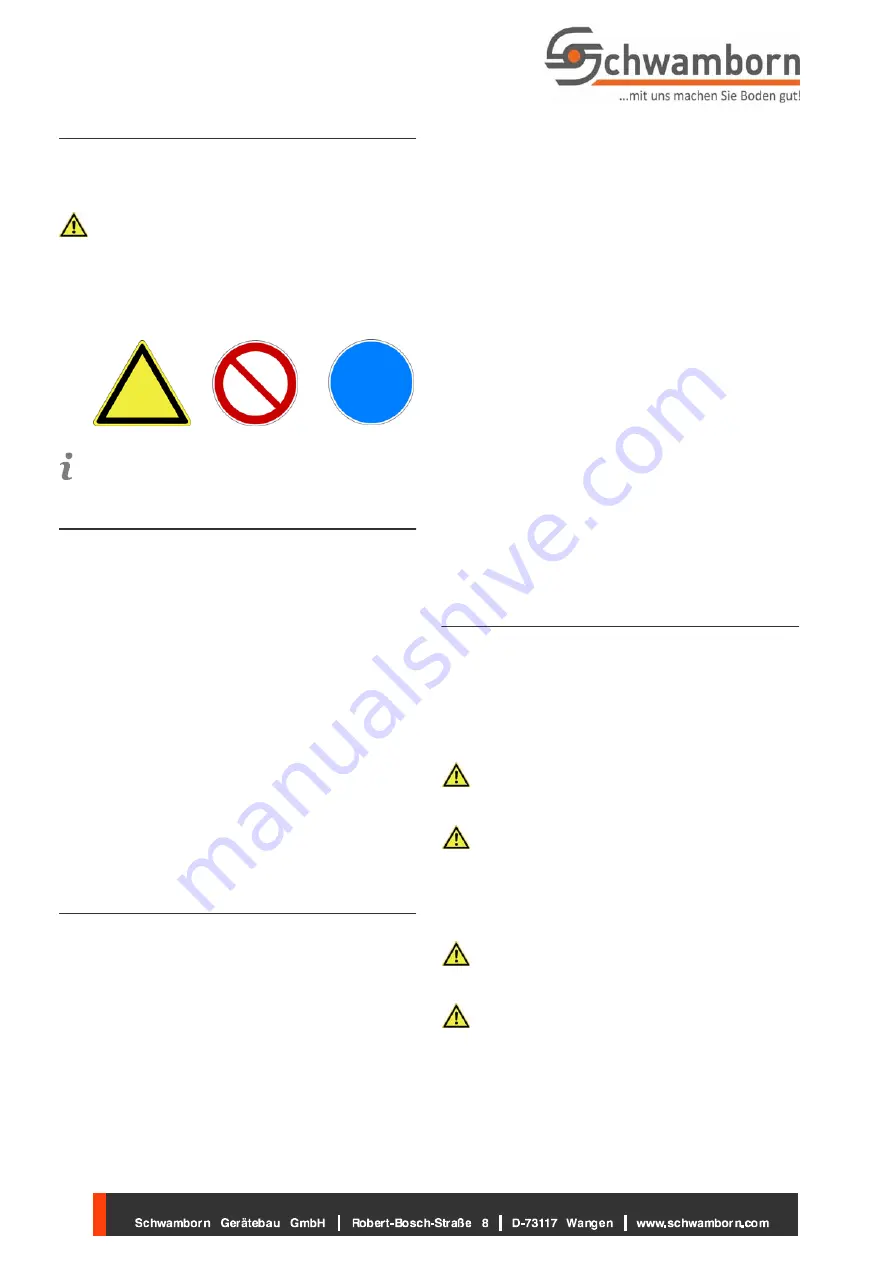 Schwamborn BAS 1500E Translation Of Original Operating Manual Download Page 10