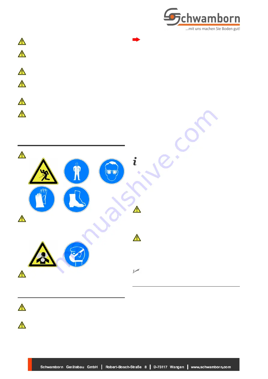 Schwamborn EU 430 Translation Of The Original Operating Manual Download Page 6