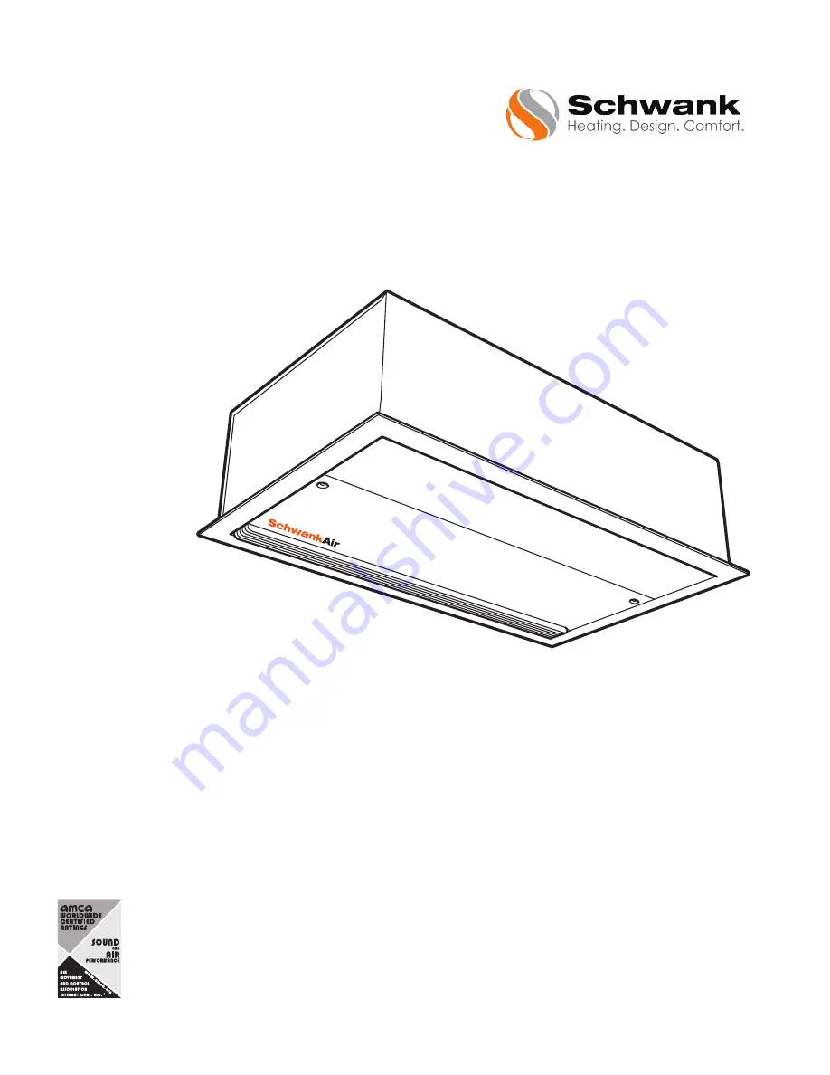 Schwank SchwankAir 4000-Recessed Series Installation Manual Download Page 1