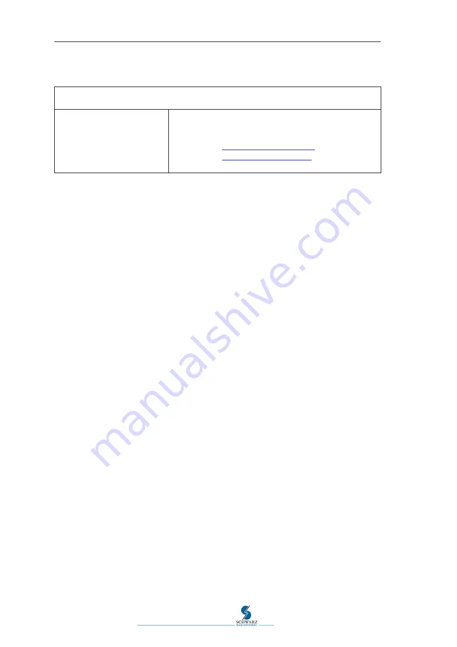 Schwarz SB10B Operating Instructions Manual Download Page 66