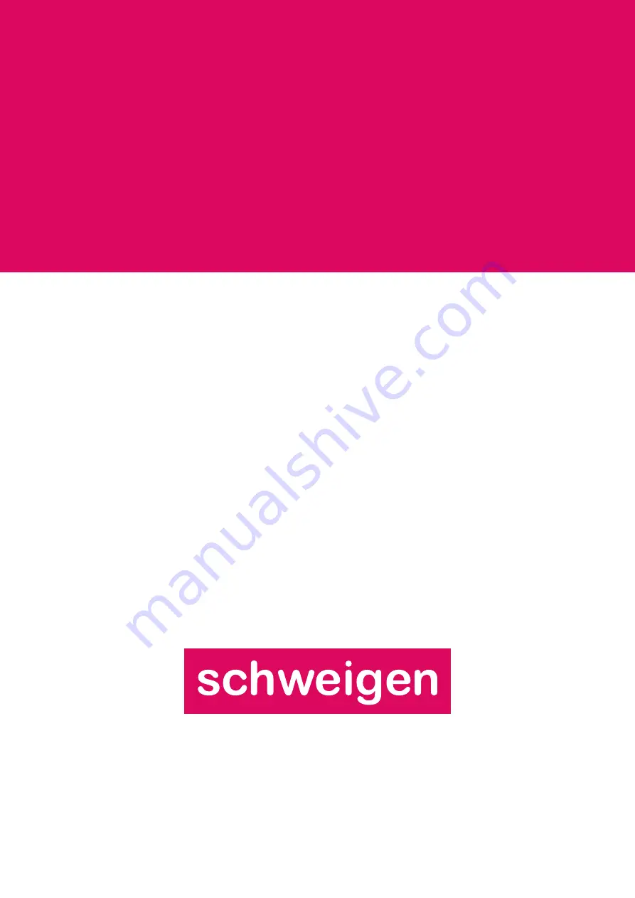 Schweigen BRW600 Installation Manual Download Page 20