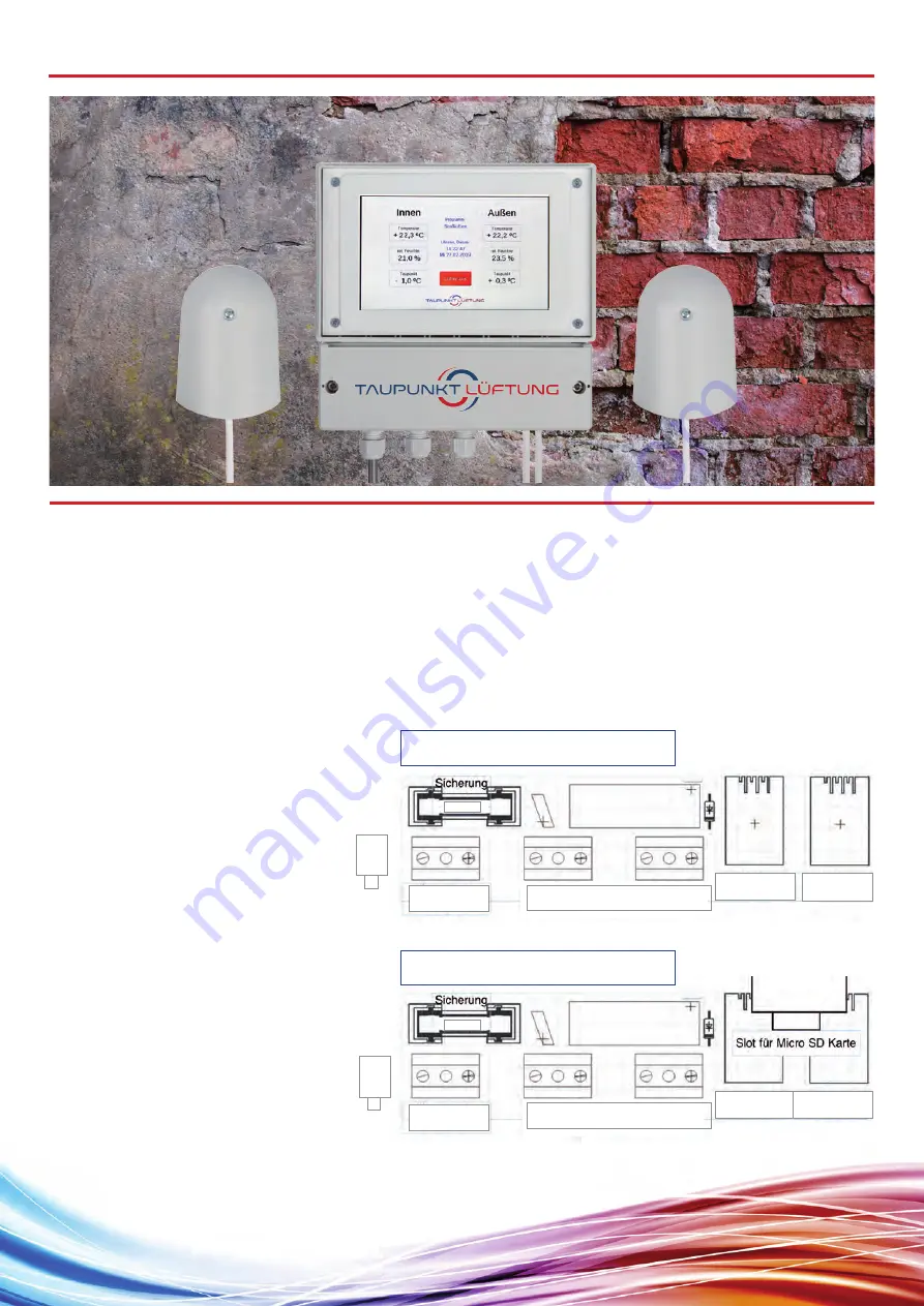 Schwille Elektronik Dew Point Touch 100-600 Operating Instructions Download Page 1