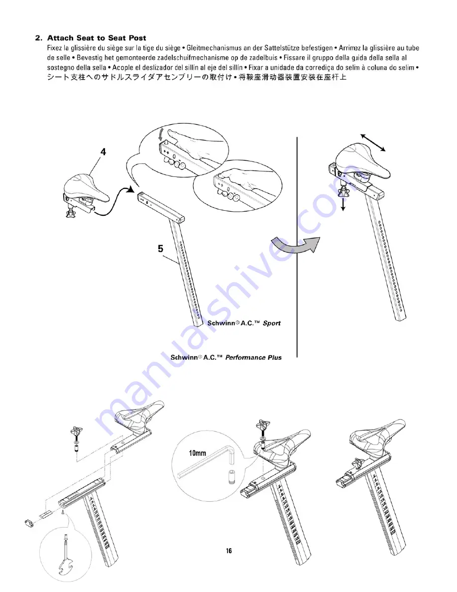 Schwinn A.C. Performance Plus Скачать руководство пользователя страница 16