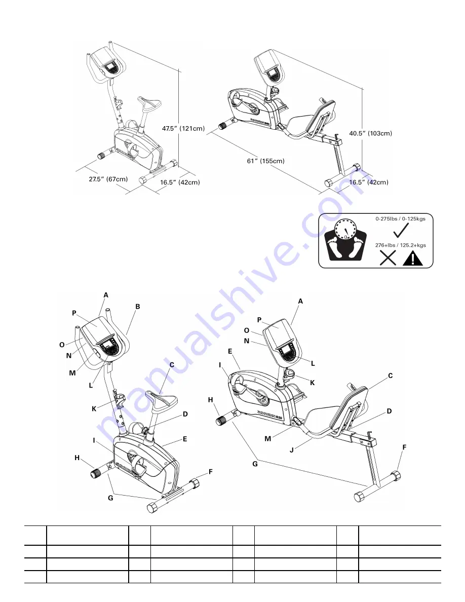 Schwinn A10 Upright Bike 2011 model User Manual Download Page 4