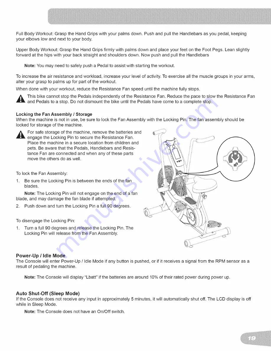 Schwinn AD6 Owner'S Manual Download Page 19