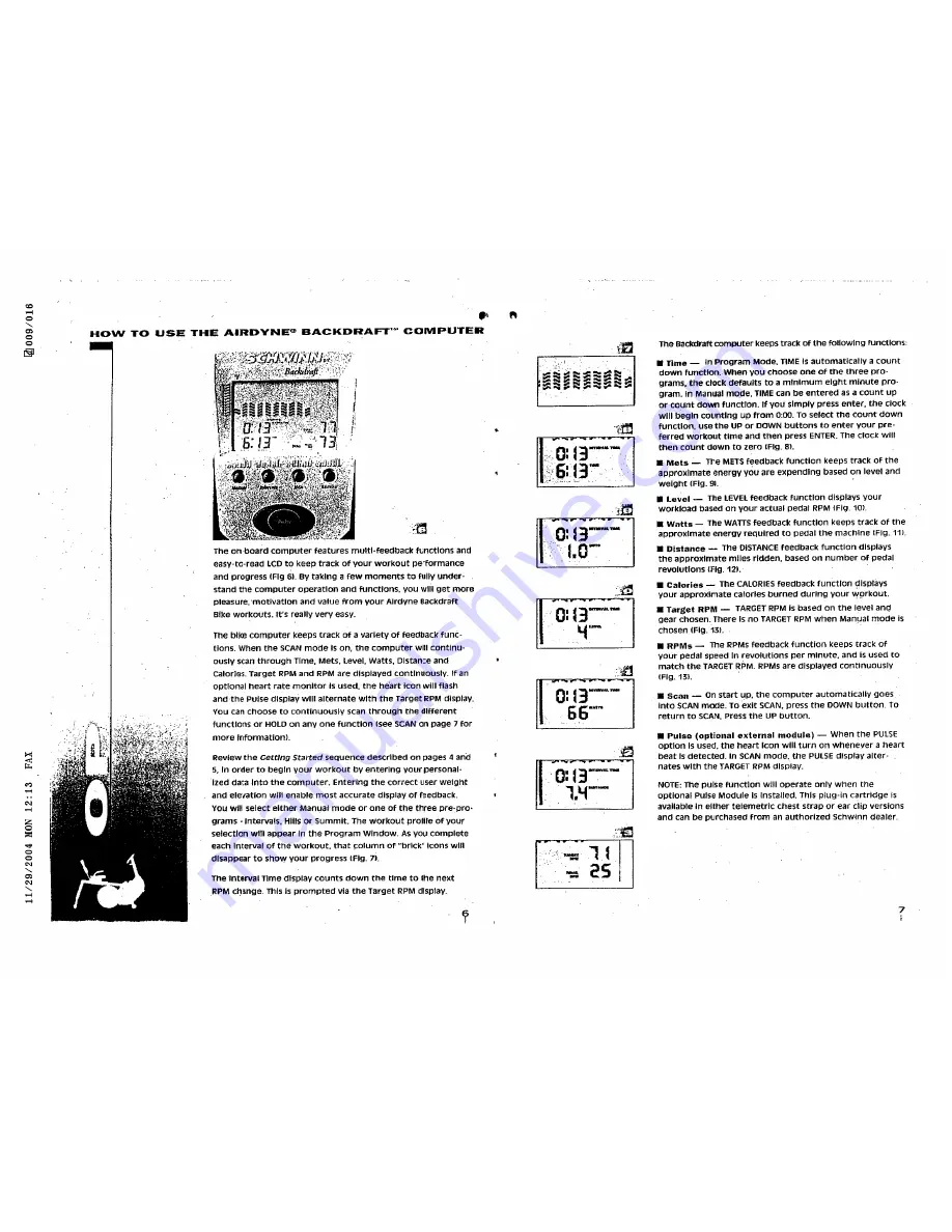 Schwinn Airdyne Backdraft Owner'S Manual Download Page 5