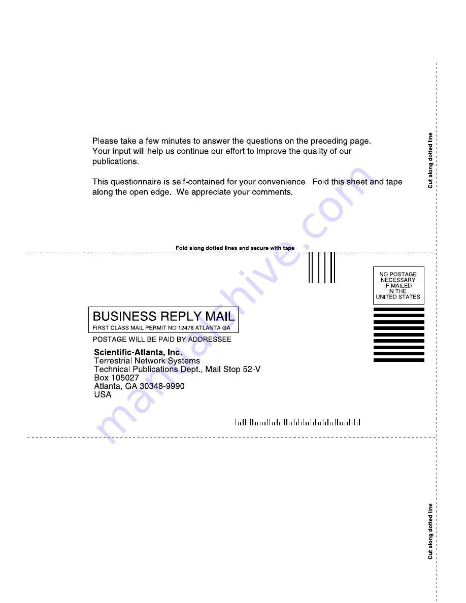 Scientific Atlanta System Amplifier III Installation And Operation Manual Download Page 82