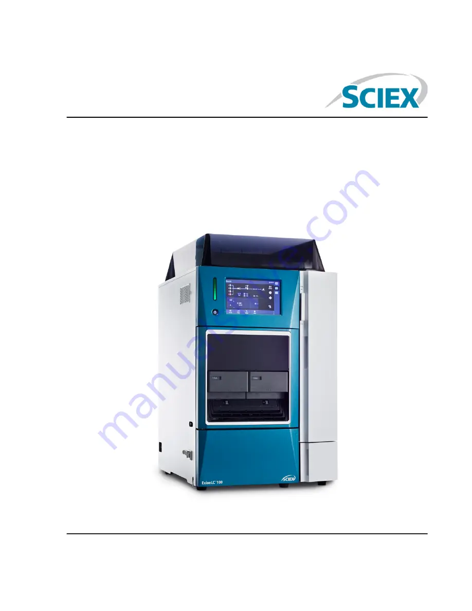 SCIEX ExionLC 100 Hardware User'S Manual Download Page 1