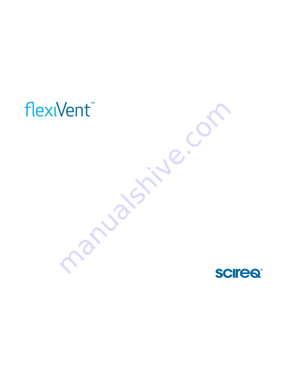 Scireq flexivent User Manual Download Page 1