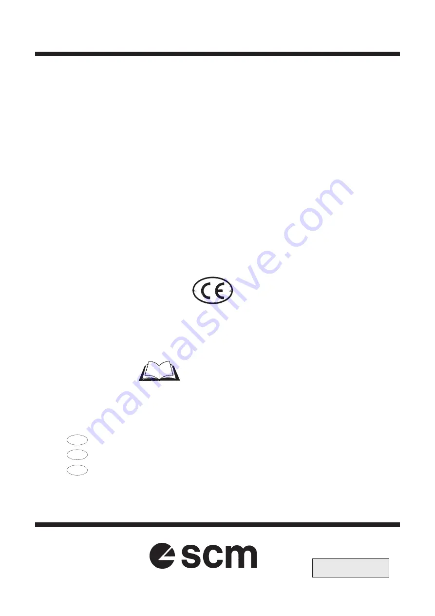 SCM SIGMA N 115 Operation And Maintenance Download Page 1