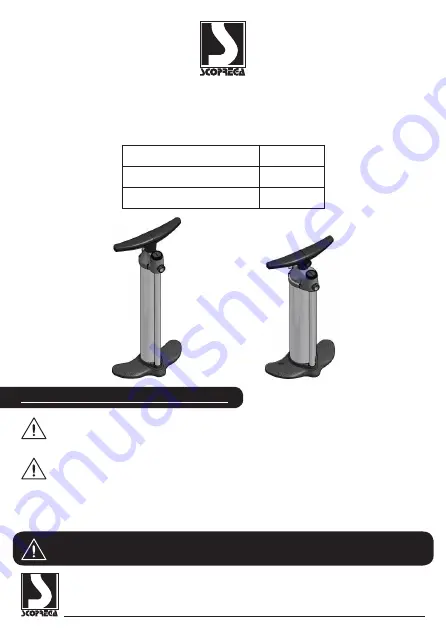 SCOPREGA BRAVO 100 Instruction Manual Download Page 1