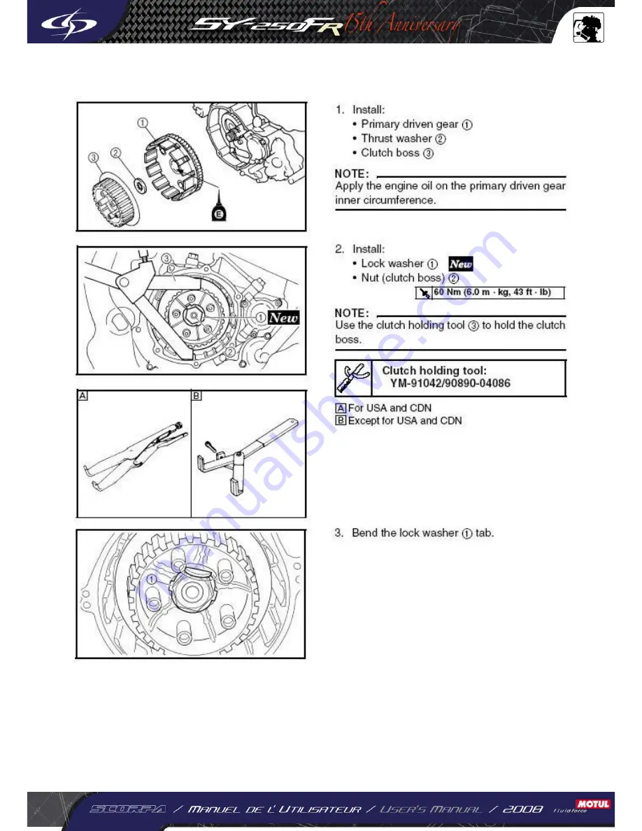 Scorpa 2008 SY-250FR 15thA Скачать руководство пользователя страница 104