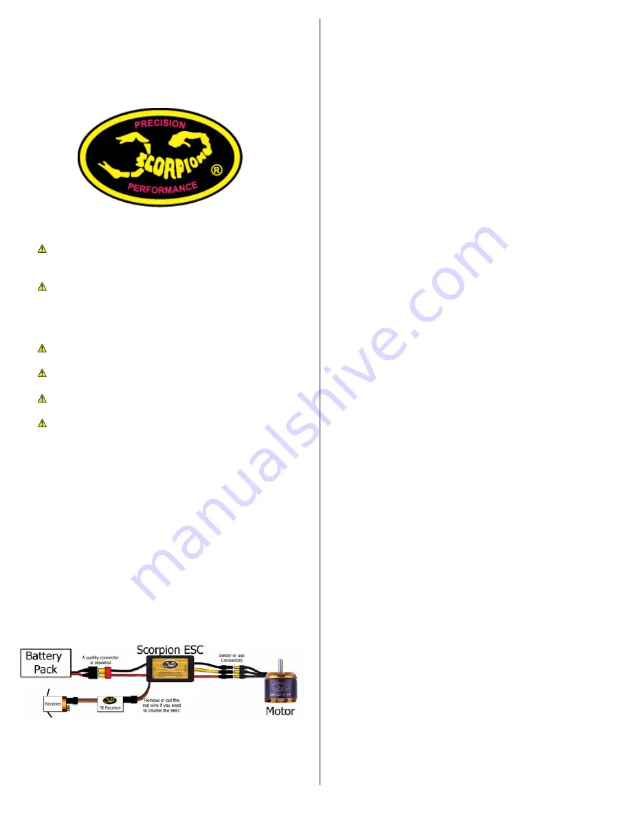 SCORPION Commander 26V SBEC series User Manual Download Page 1