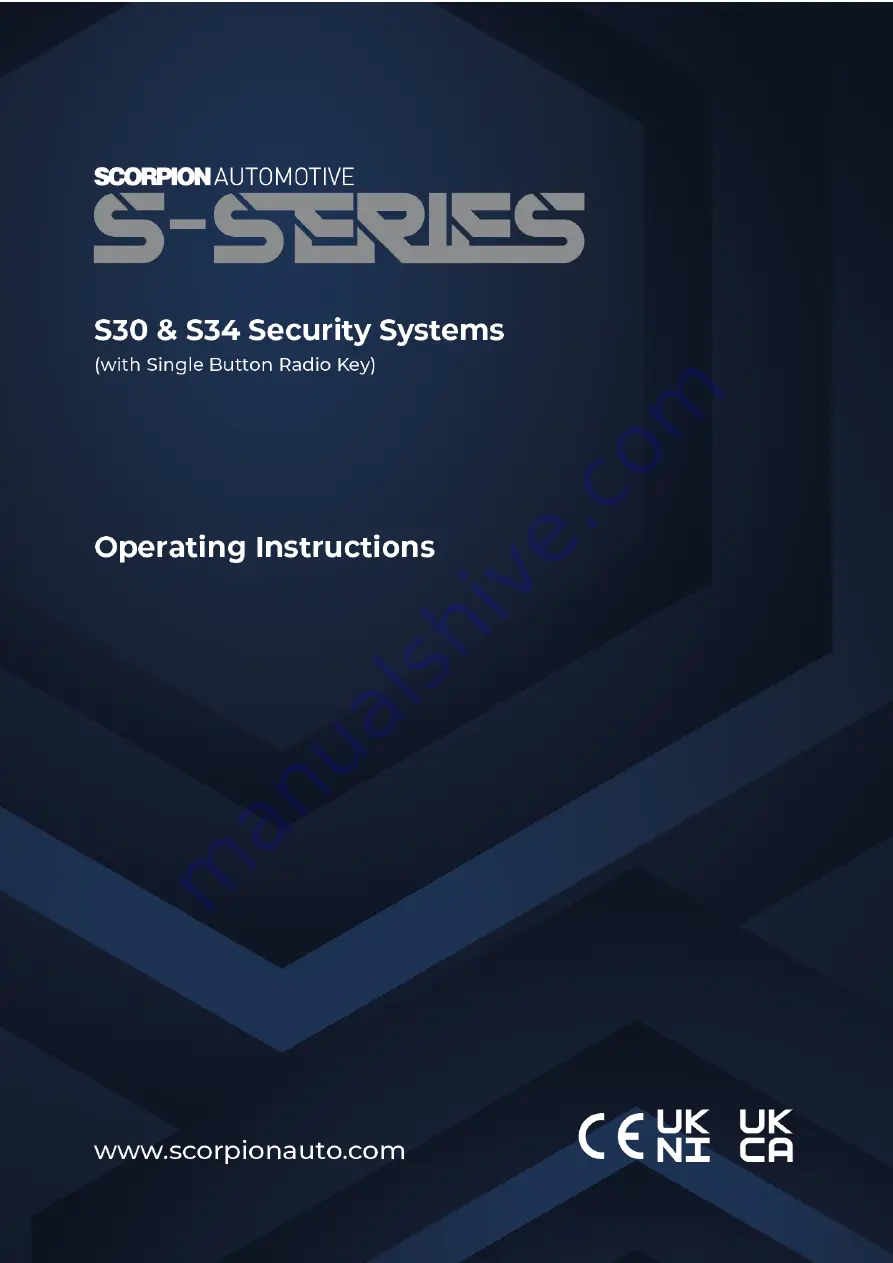 SCORPION S Series Operating Instructions Manual Download Page 1