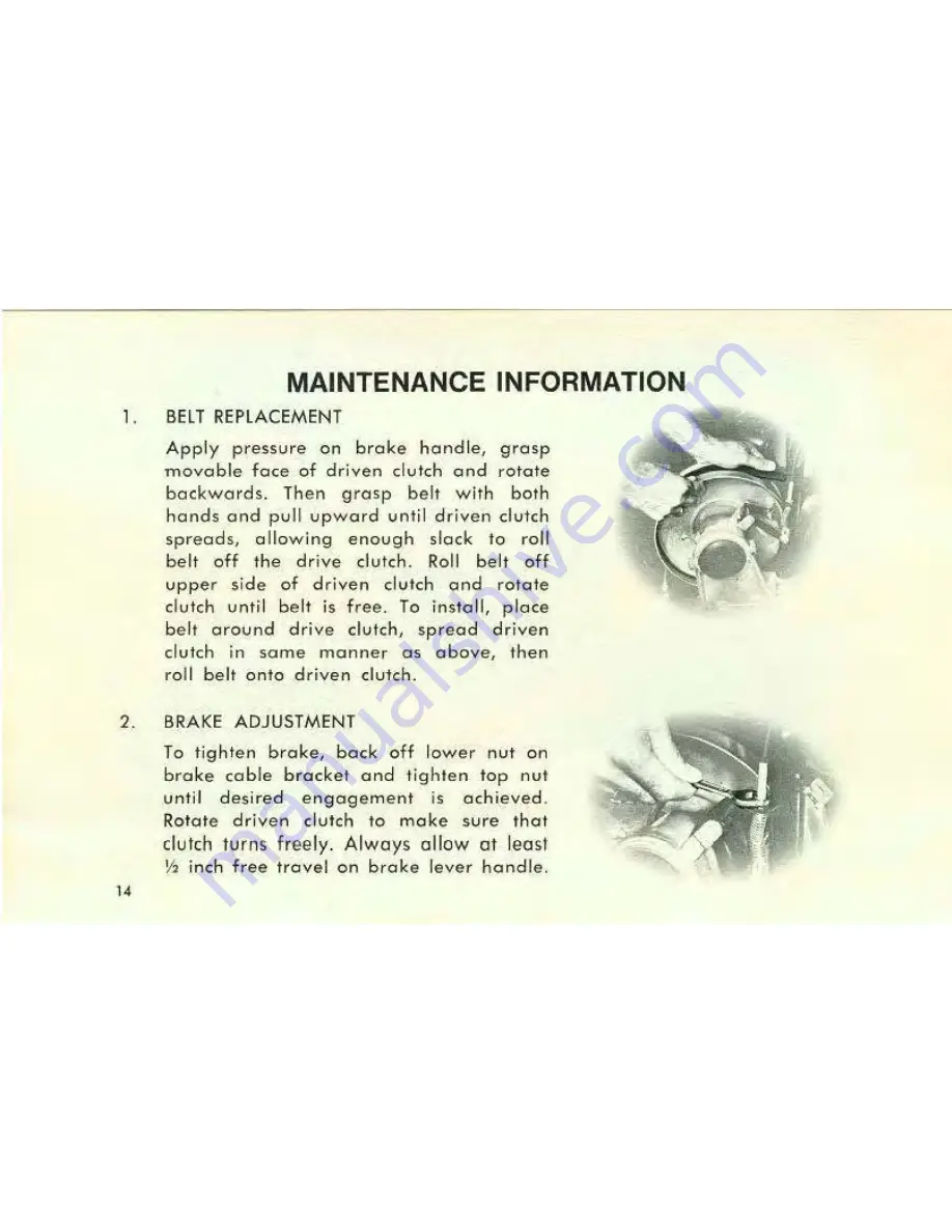 SCORPION Stinger 1972 Operator'S Manual Download Page 16