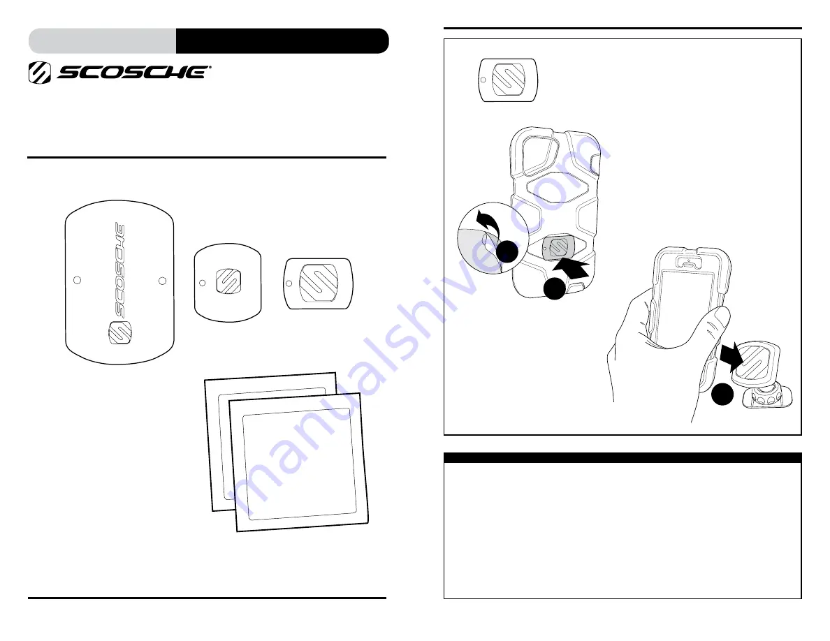 Scosche MAGICPLATE Скачать руководство пользователя страница 2