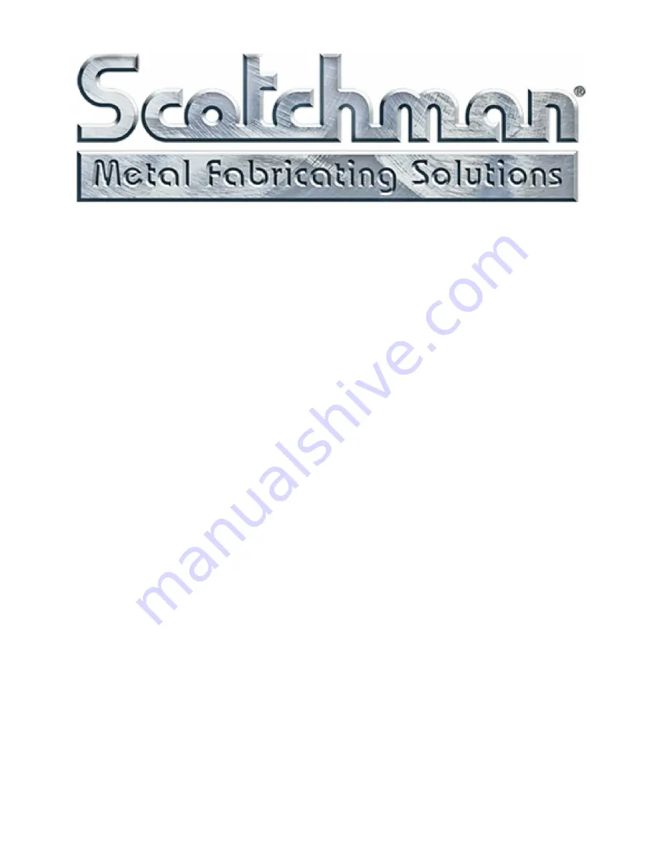 Scotchman SHEARMASTER 610 Manual Download Page 2