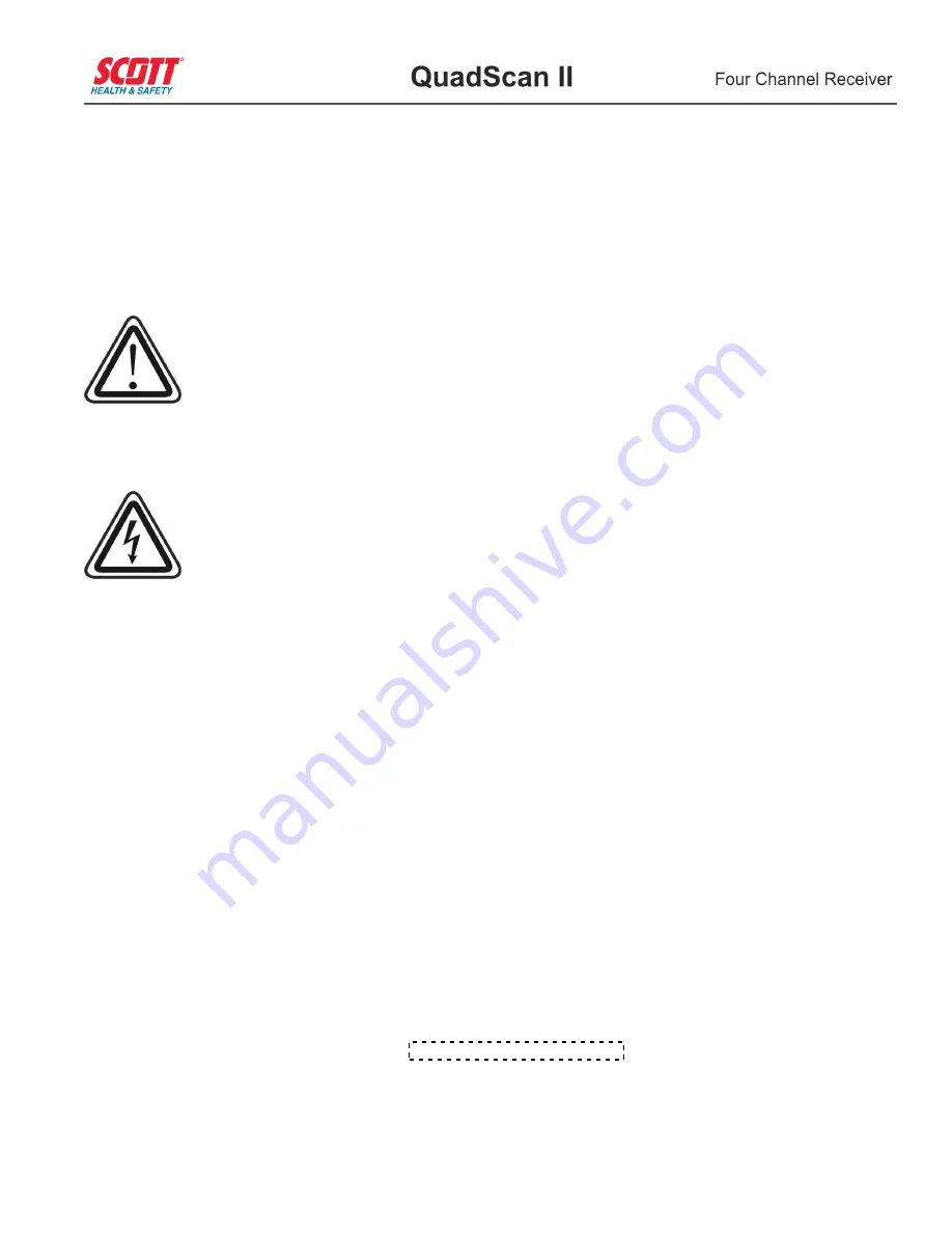 Scott QuadScan II 7400 Operation & Maintenance Manual Download Page 6