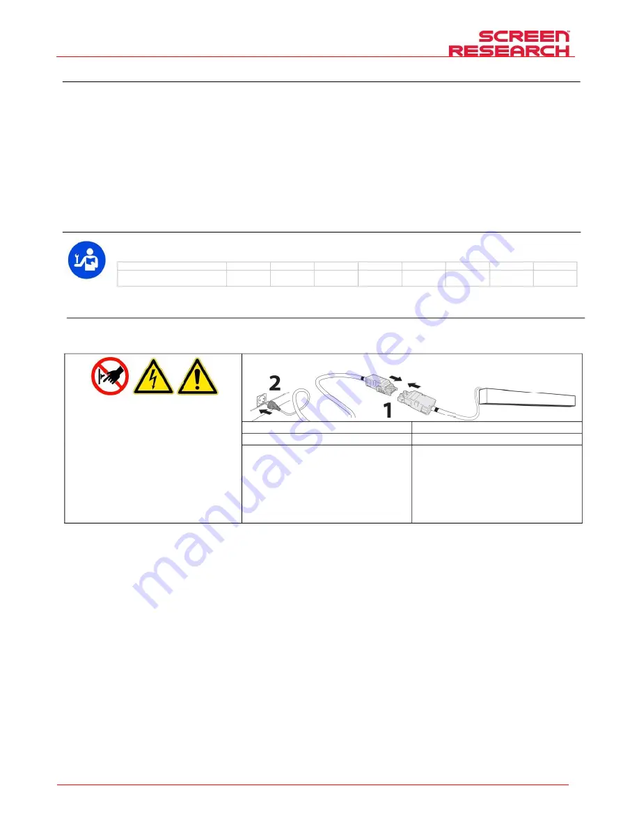 Screen Research EL1C Installation Manual Download Page 12