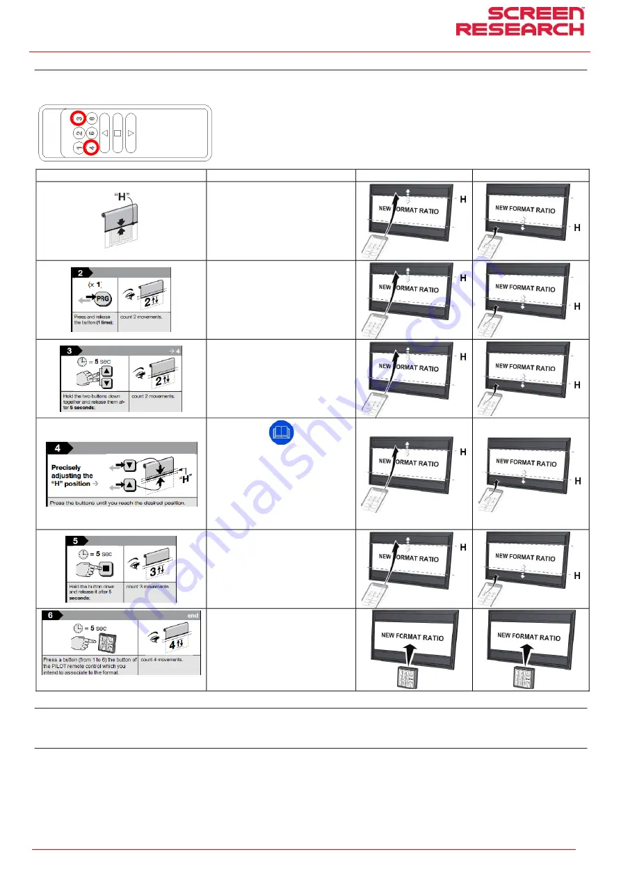 Screen Research Reference X-Mask 4-Way Installation Manual Download Page 20