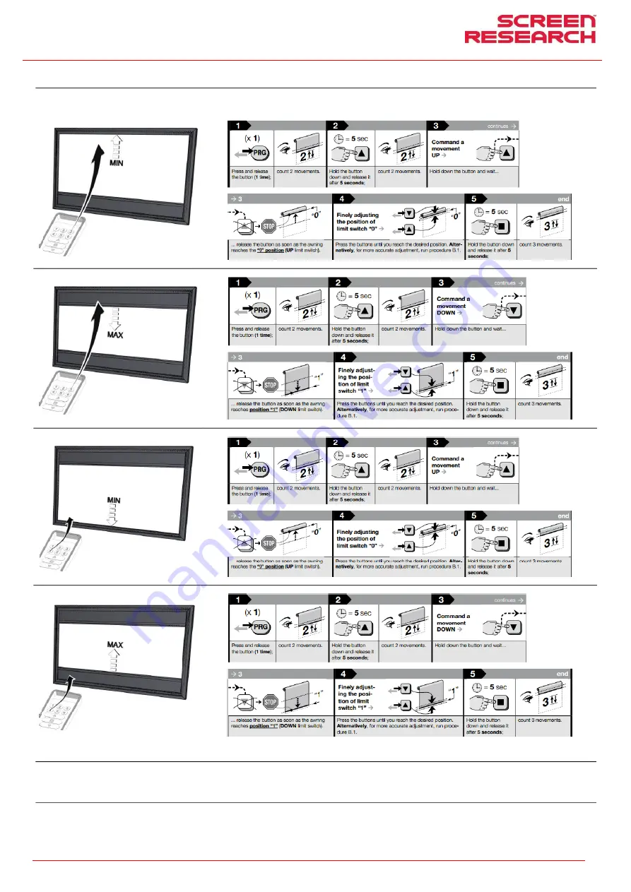 Screen Research Reference X-Mask 4-Way Installation Manual Download Page 38