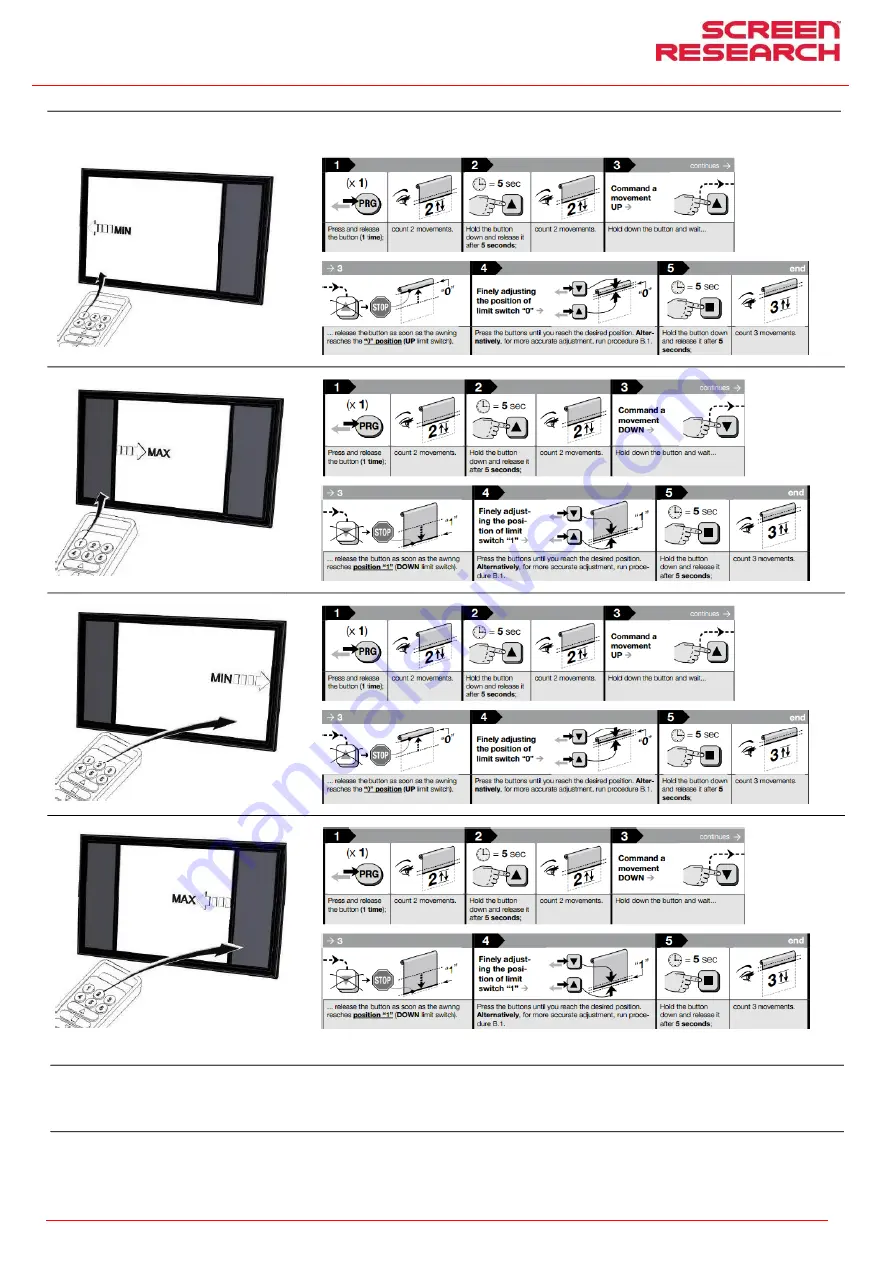 Screen Research Reference X-Mask 4-Way Installation Manual Download Page 47