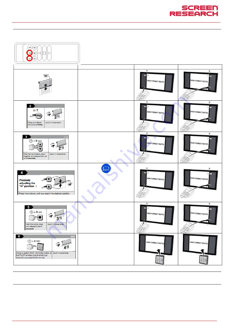 Screen Research Reference X-Mask 4-Way Installation Manual Download Page 59