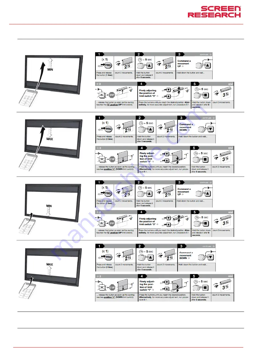 Screen Research TheaterCurved Reference X-Mask T-X4R Installation Manual Download Page 38