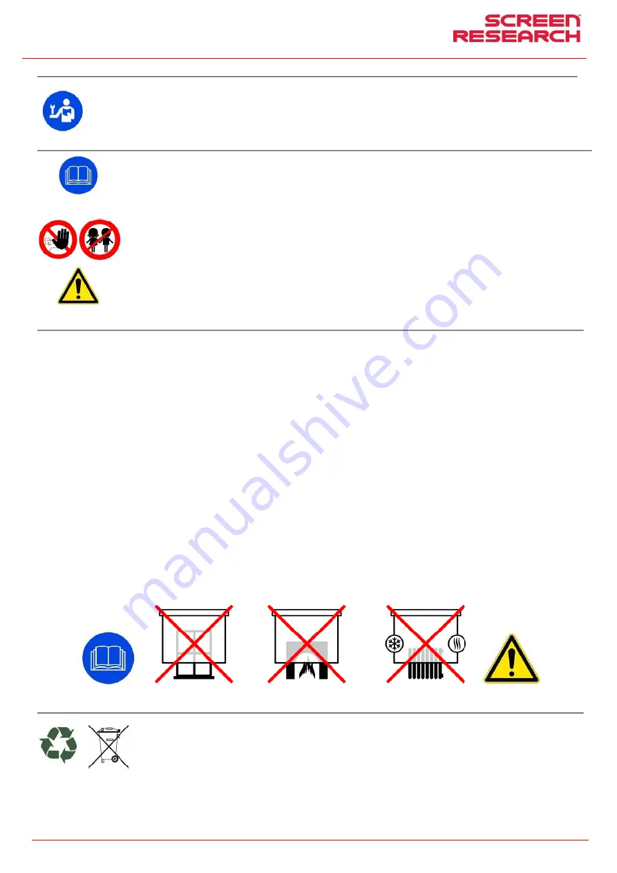 Screen Research TheaterCurved Reference X-Mask T-X4R Installation Manual Download Page 42