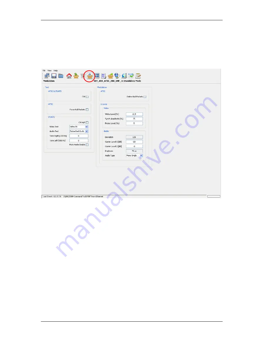 Screen Service Broadcasting Technologies SDT 200UB ARK-1 ATSC Скачать руководство пользователя страница 80