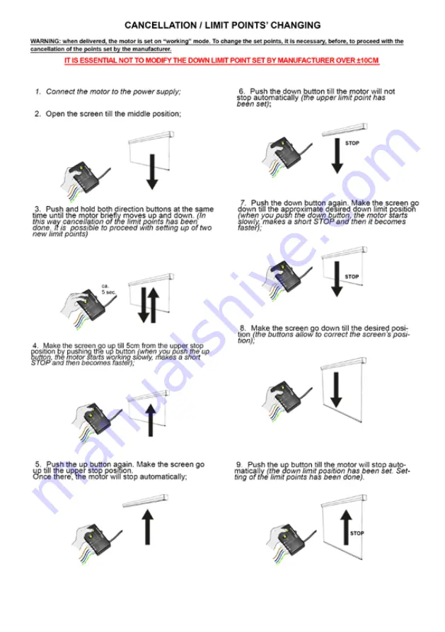 SCREENLINE WAVE Plus Quick Start Manual Download Page 8