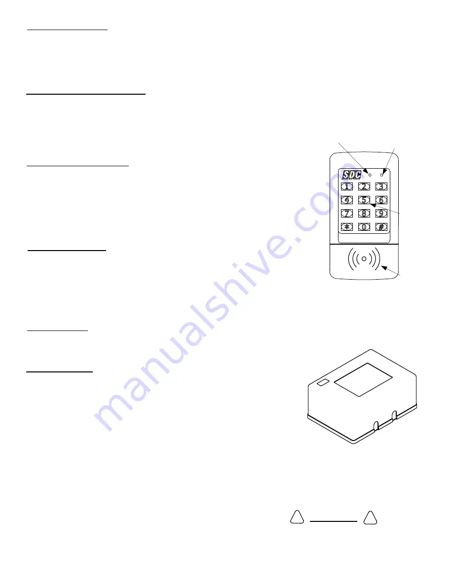 SDC EntryCheck 921P Installation Instructions Manual Download Page 2