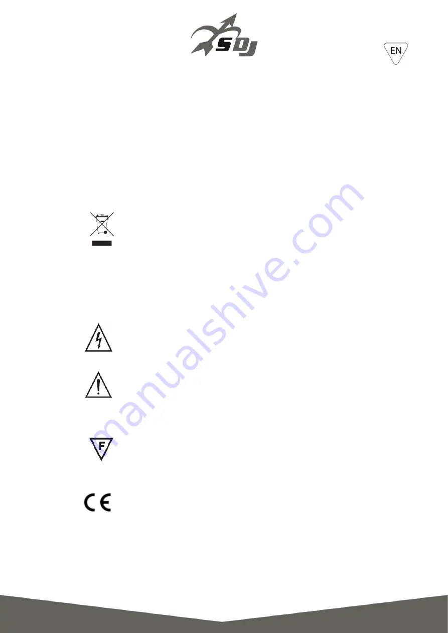 SDJ SG SLIMPAR12DL User Manual Download Page 13