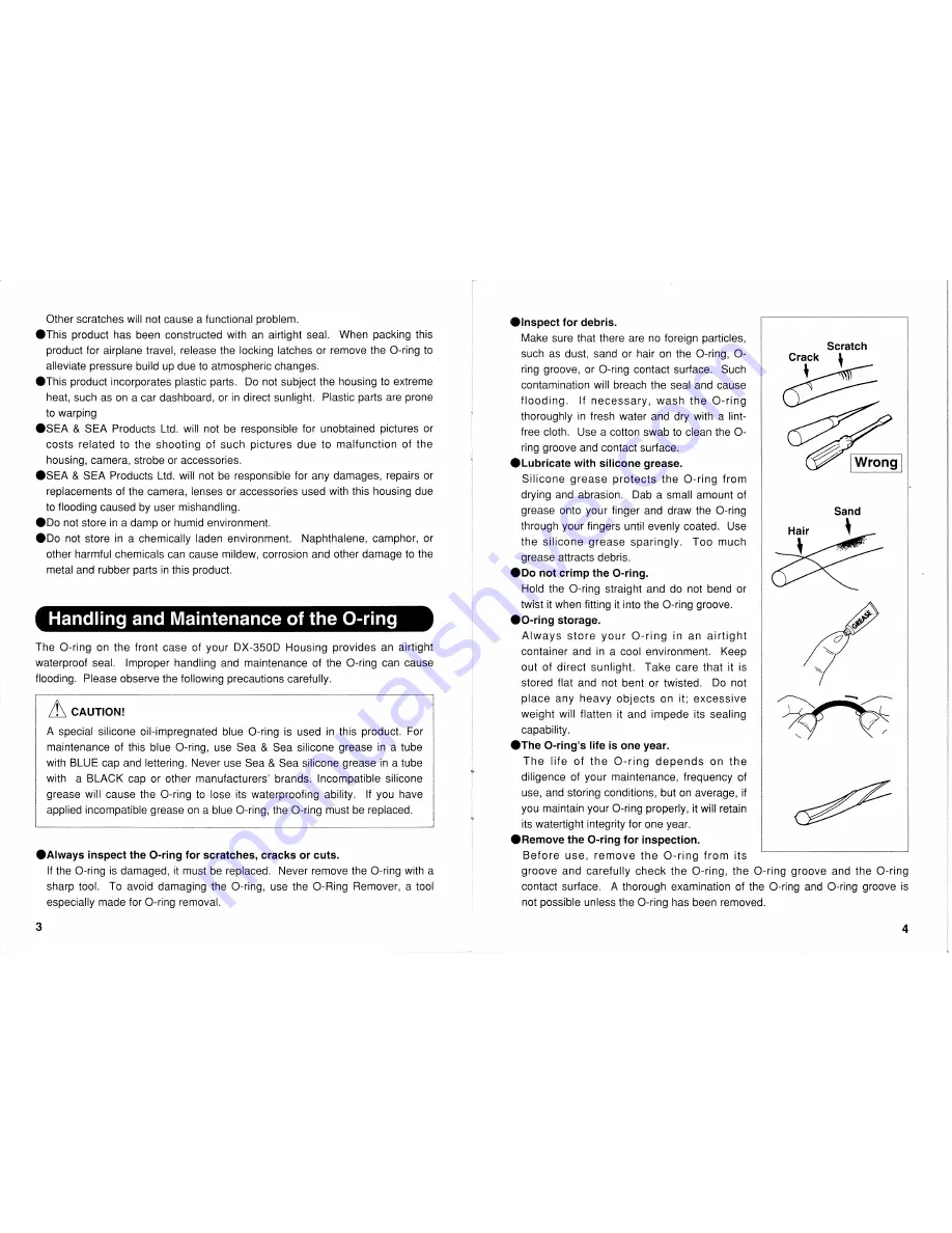 Sea & Sea DX-350D Instruction Manual Download Page 3