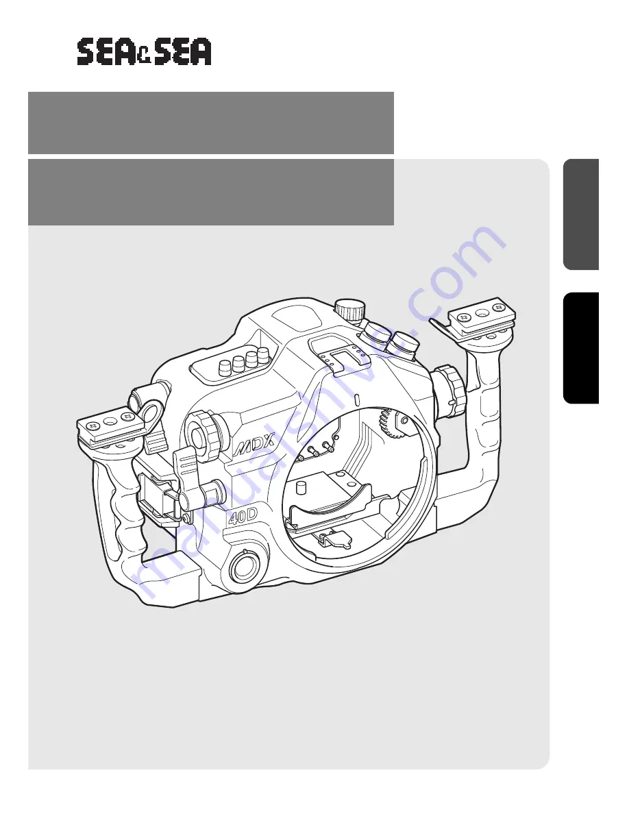 Sea & Sea MDX-40D Instruction Manual Download Page 1