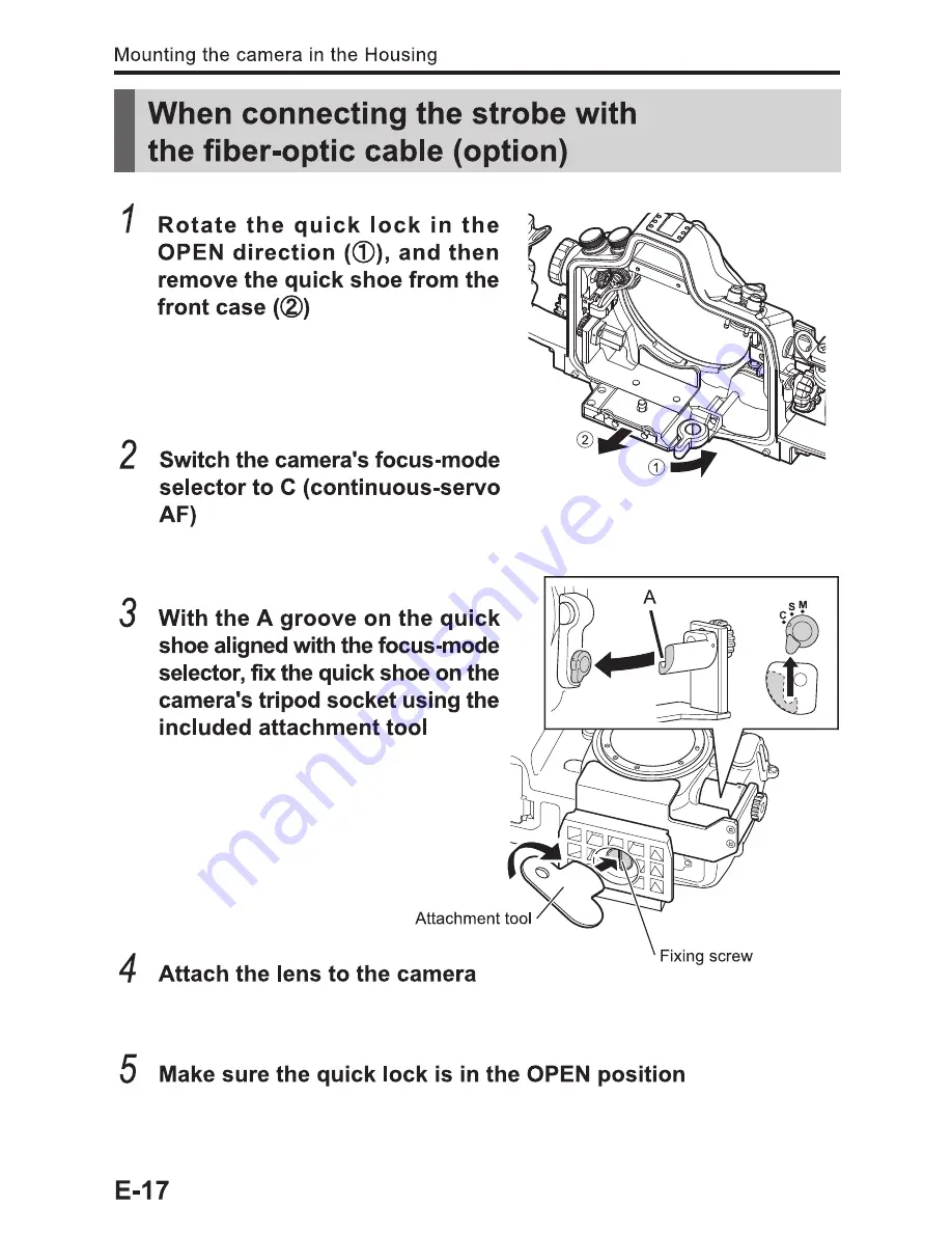 Sea & Sea MDX-D300s Instruction Manual Download Page 18