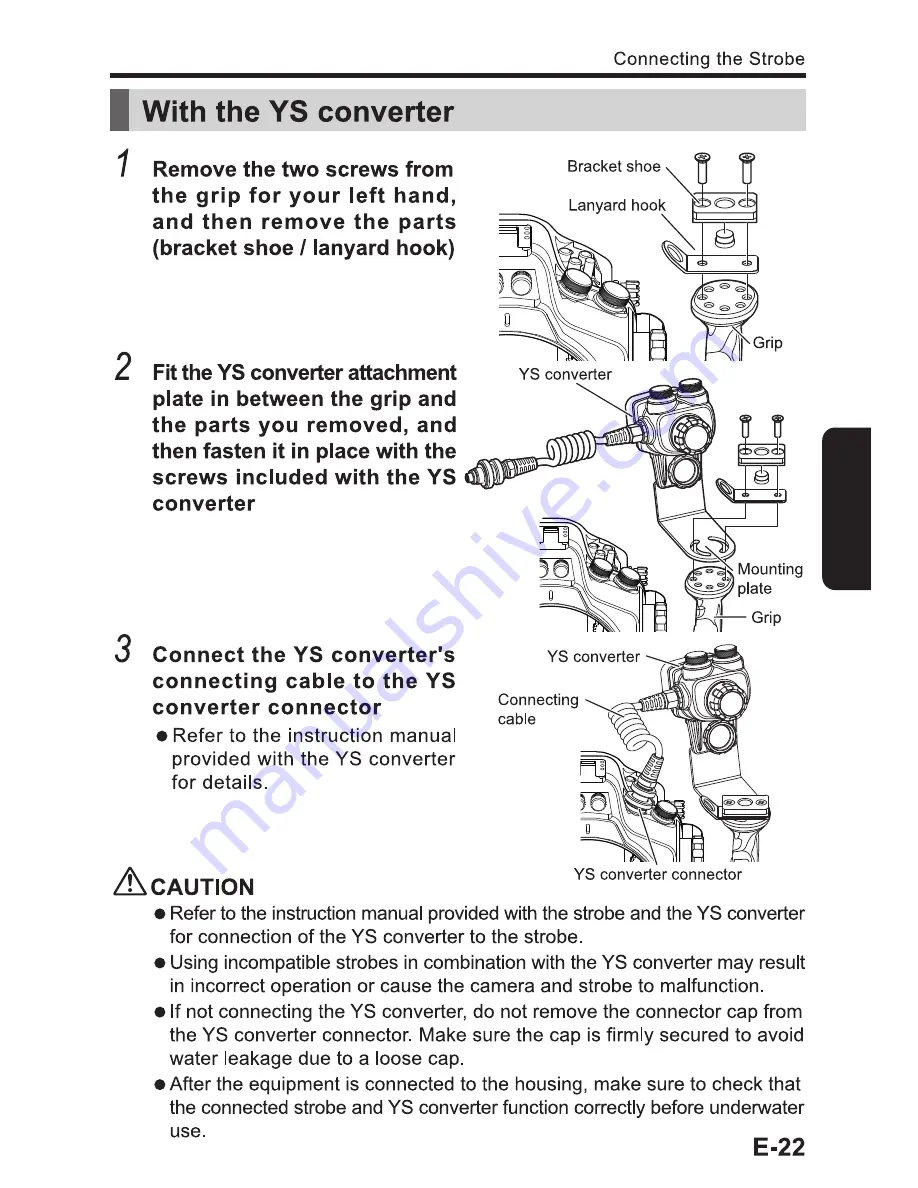 Sea & Sea MDX-D300s Instruction Manual Download Page 23