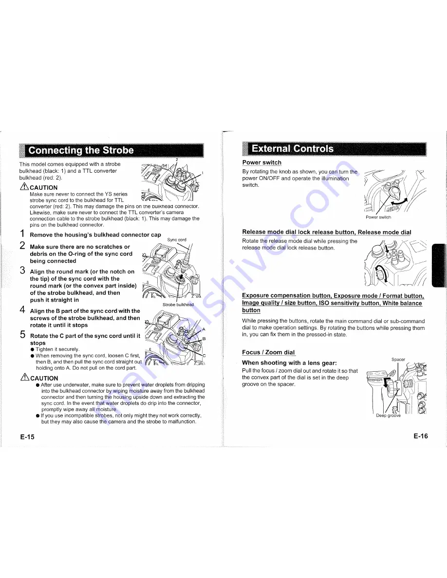 Sea & Sea MDX-PRO D3 Instruction Manual Download Page 9