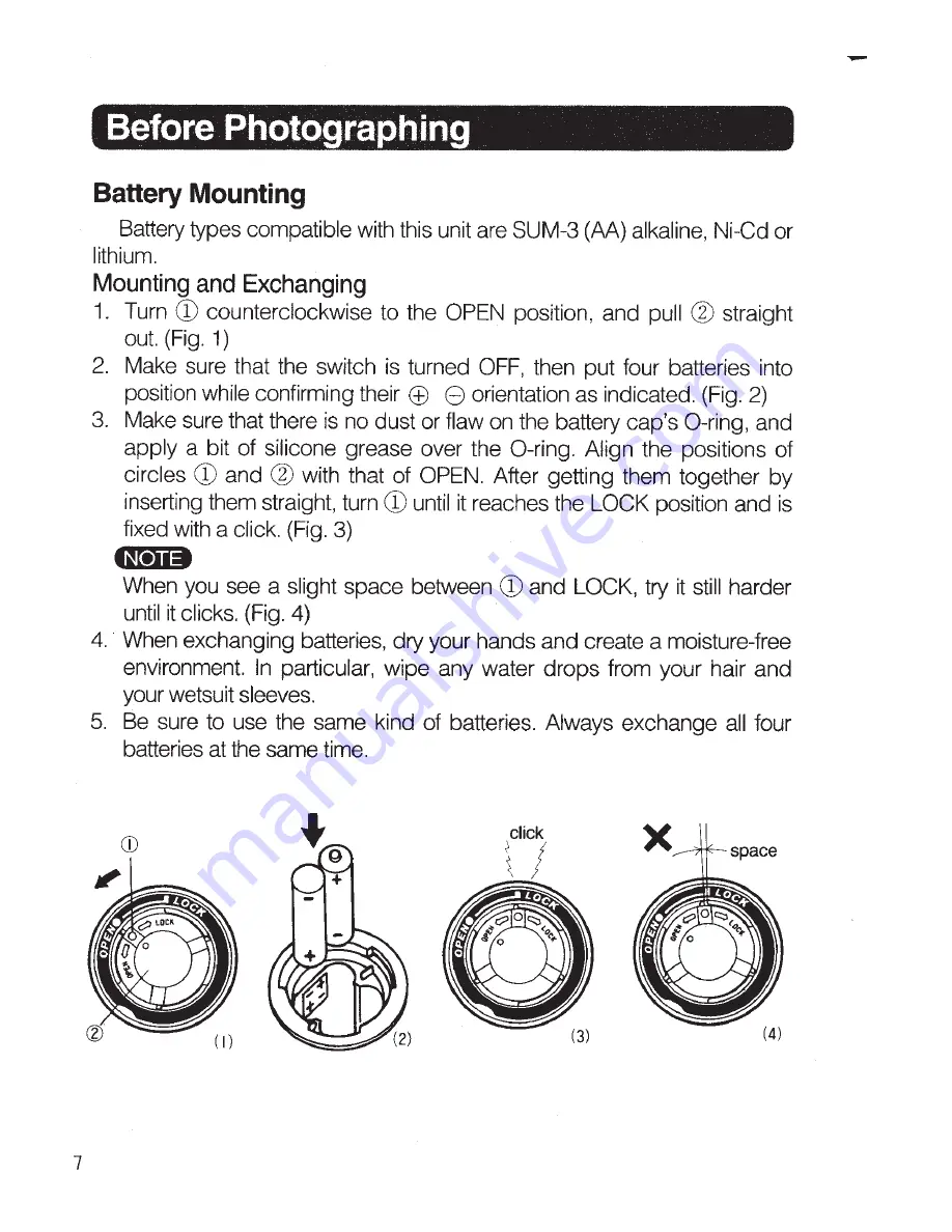 Sea & Sea YS-120 Duo User Manual Download Page 8