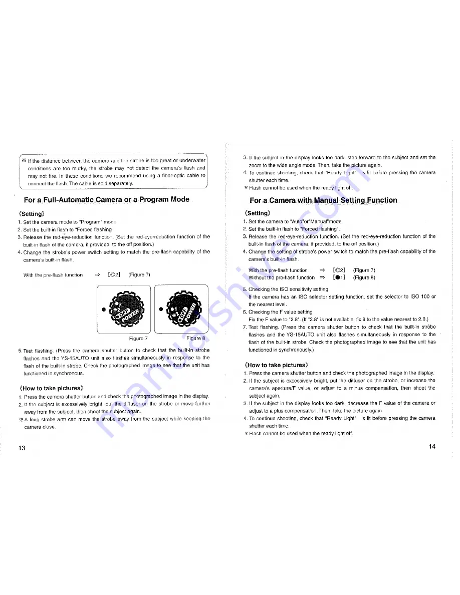 Sea & Sea YS-15AUTO Instruction Manual Download Page 8